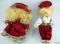 Coppia bambole in ceramica vecchie